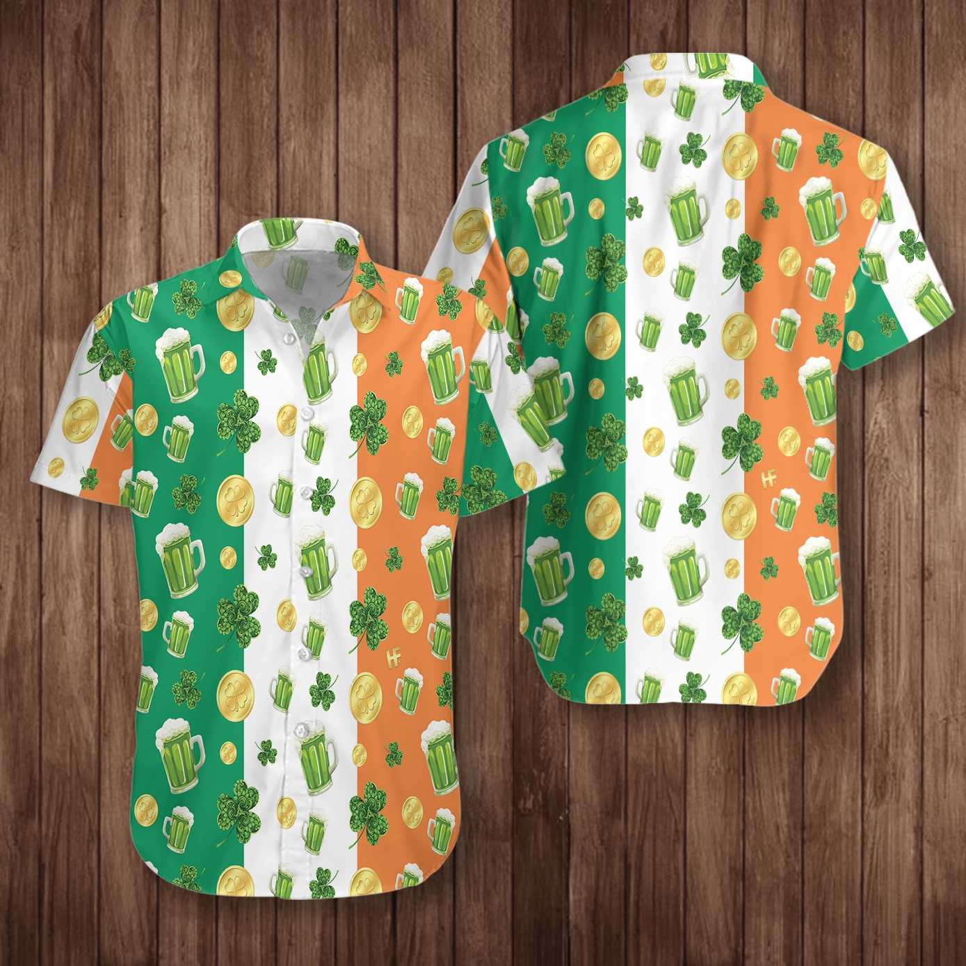 Beer Shamrock And Coin St Day Hawaii Shirt For Men Women Ha34627