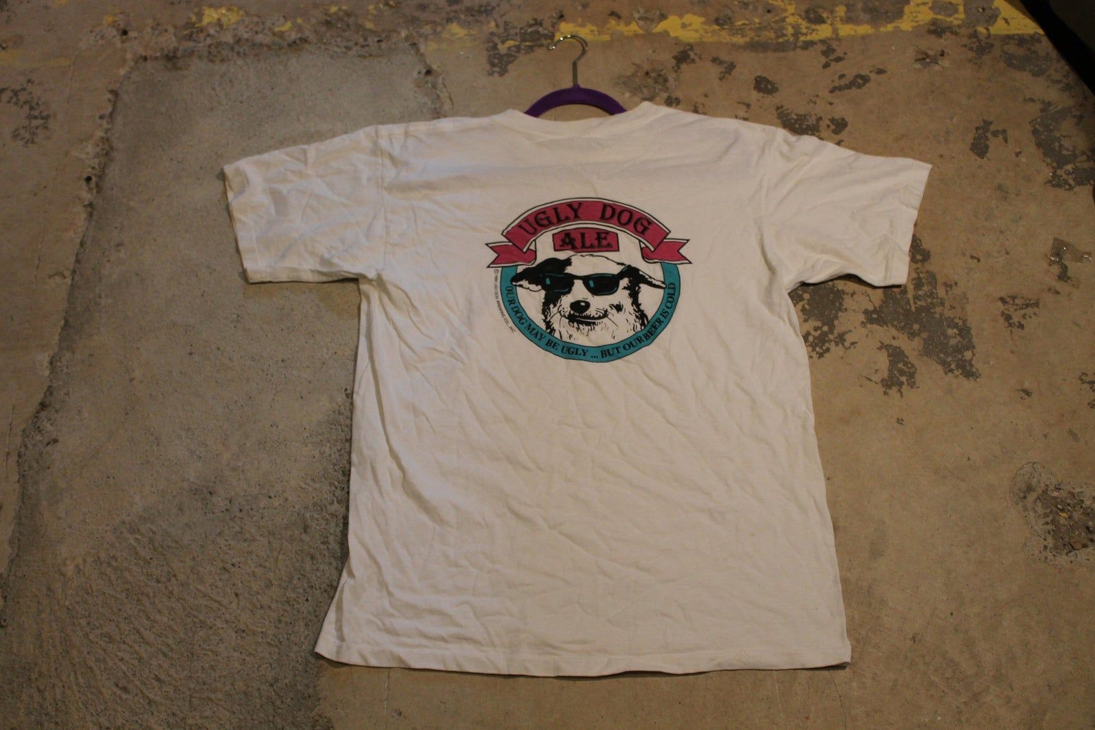 Ugly Dog Ale / Animal Graphic T-Shirt / Sportswear / Streetwear / Made In Usa / Do It Doggy Style /