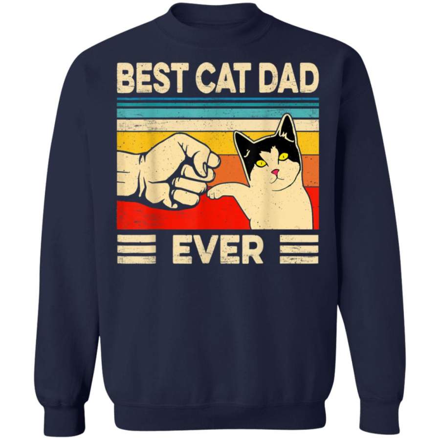 Best Cat Dad Ever TShirt Long Sleeve Hoodie Classic Shop Trending