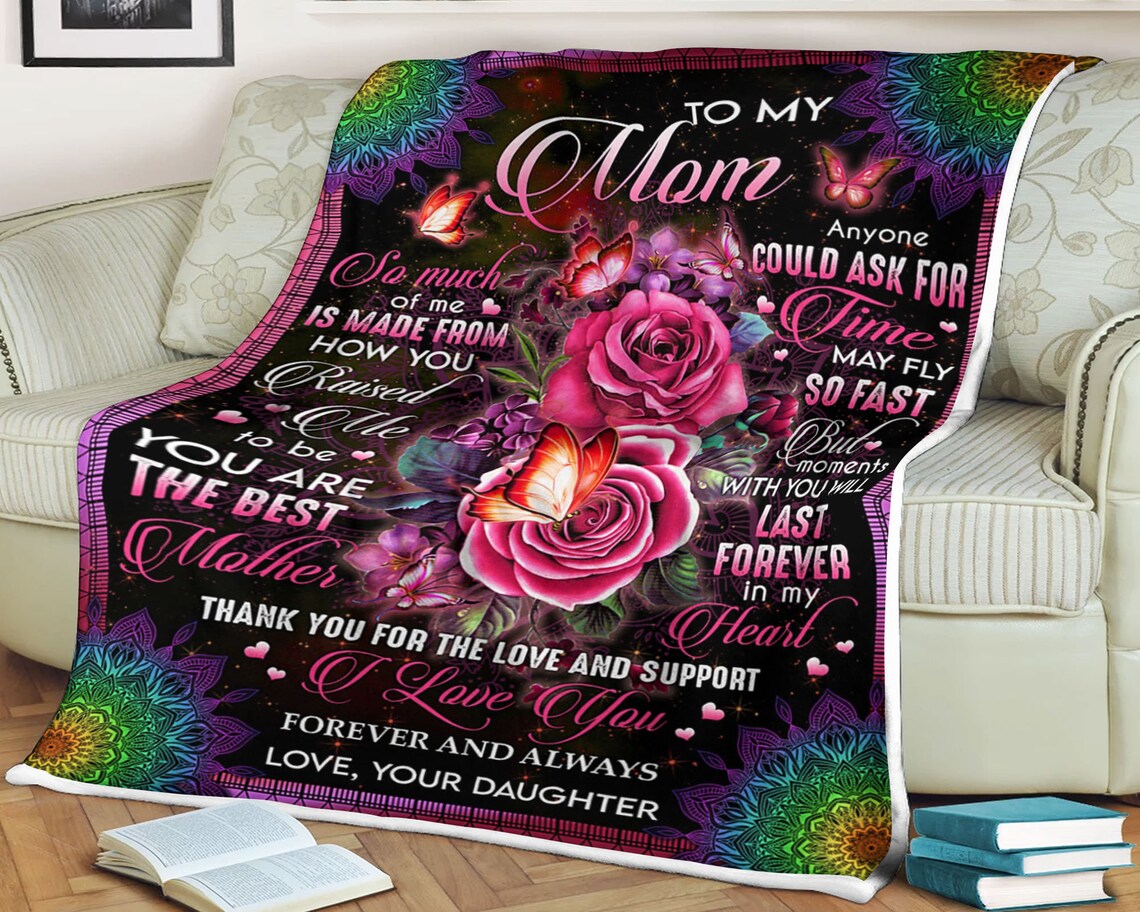 To My Mother You Are The Best Mother Fleece Blanket Gift For Family,Birthday,Parents,Mother,Mom Gift Home Decor Bedding Couch Sofa Soft And Comfy