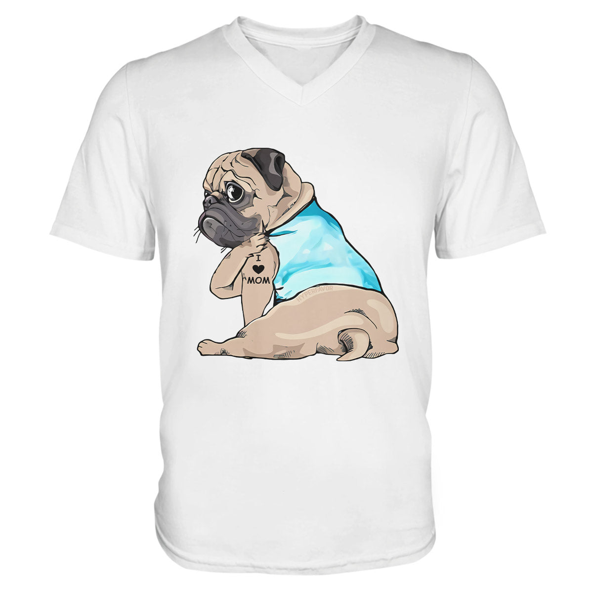 Pug Lovers Shirt 15 Ez01 1009 Men V-Neck T-Shirt