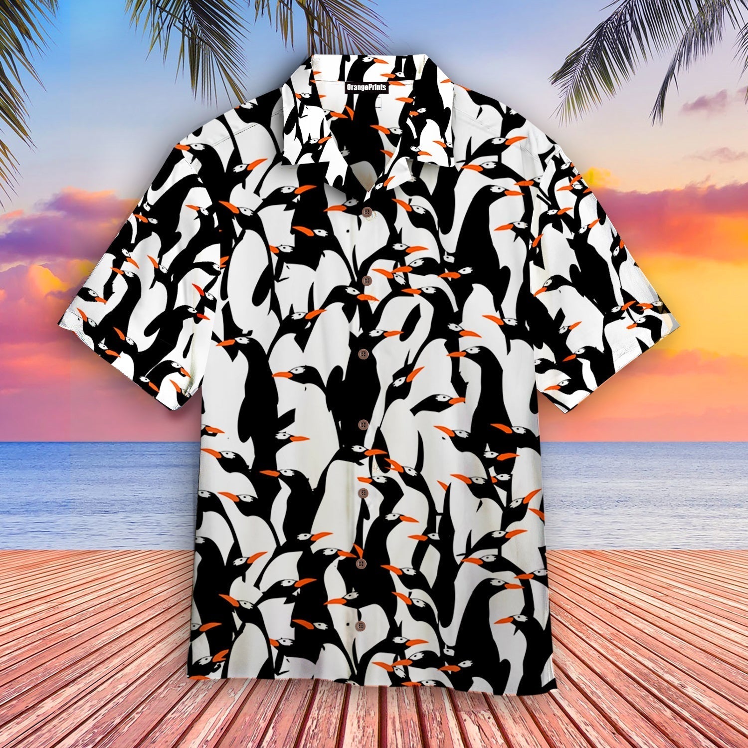 Flying Penguins Aloha Hawaii Shirt For Men Women Ha94801