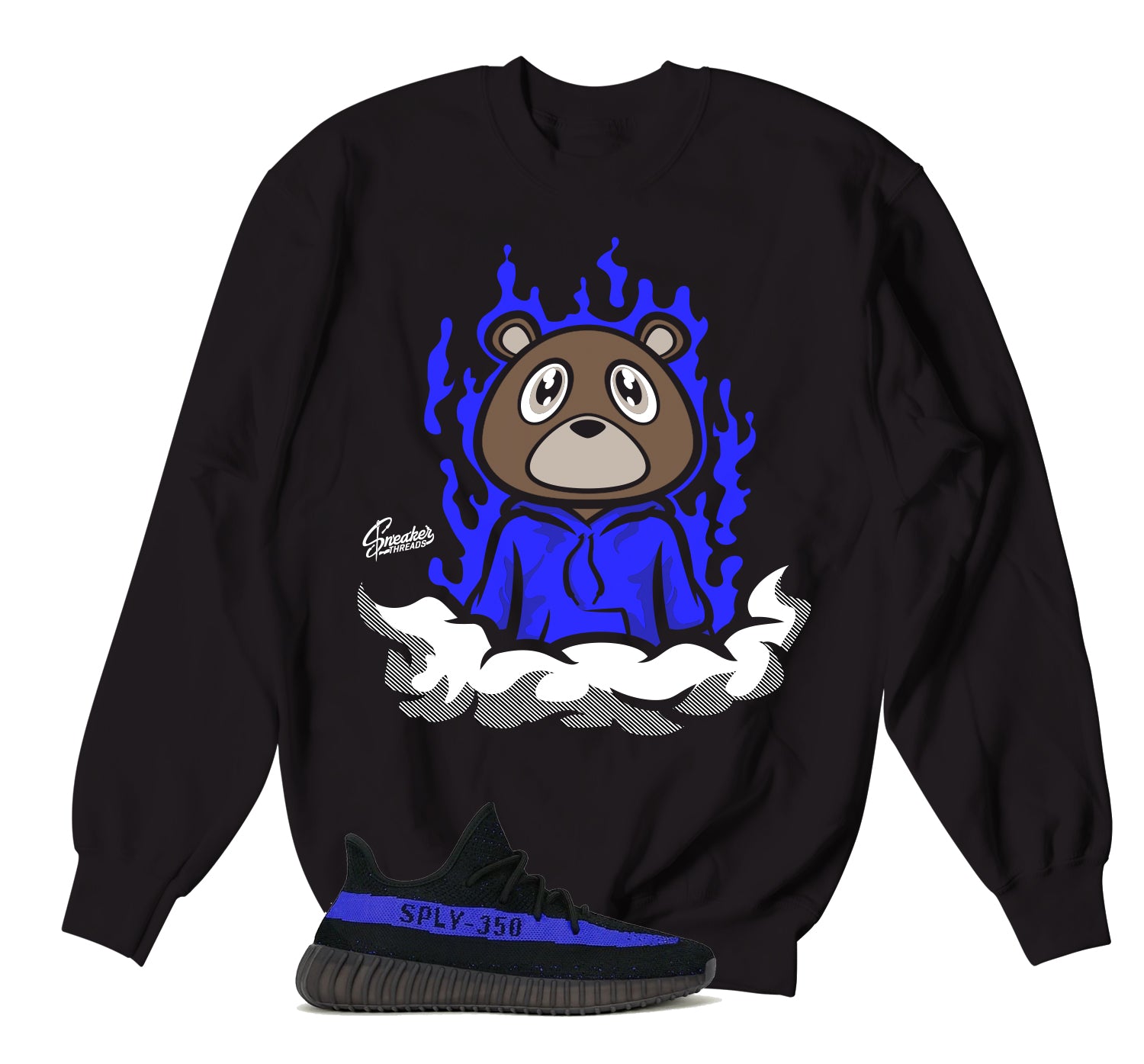 Yeezy 350 Dazzling Blue Fly Bear Sweater