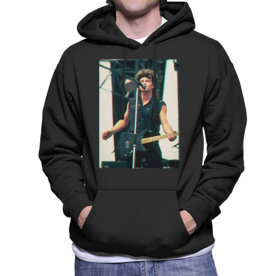 TV Times Bono Of U2 Guitar 3D Effect Men’s Hooded Sweatshirt