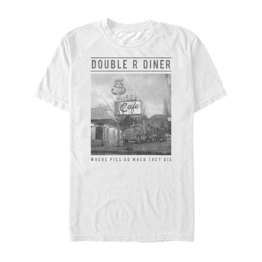 Twin Peaks Men’s Double R Diner Pie Heaven  T Shirt White