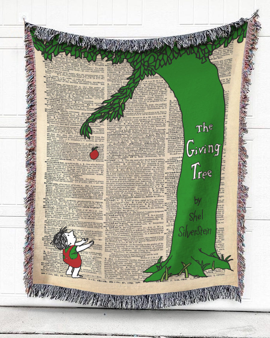 Woven Throw For Kids Christmas Gift, The Tree That Gives, Cotton Blanket