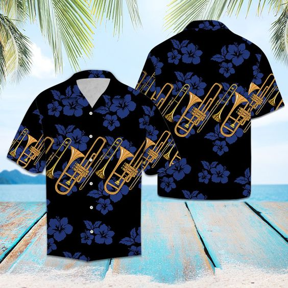 Trombone For Vacation Hawaiian Shirt | Unisex | Adult | Hw6308