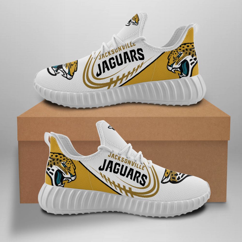 Jacksonville Jaguars Unisex Sports Shoes-White Soles 1