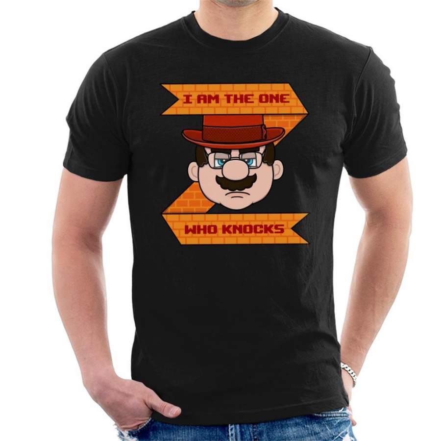 Super Mario I Am The One Who Knocks Breaking Bad Men’s T-Shirt