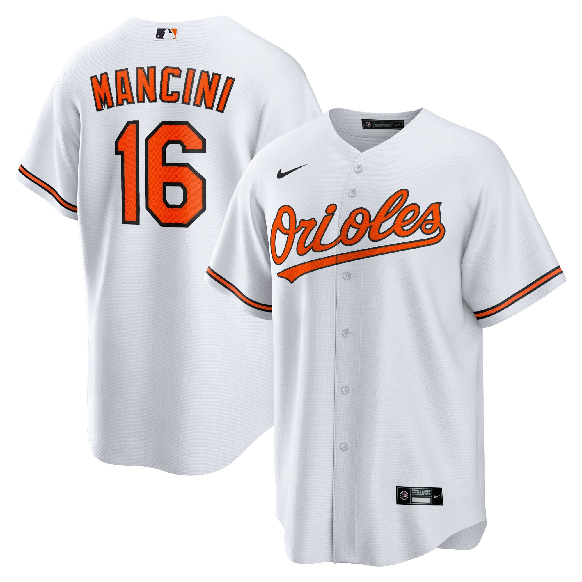 Trey Mancini Baltimore Orioles Home Replica Player Name Jersey – White MLB