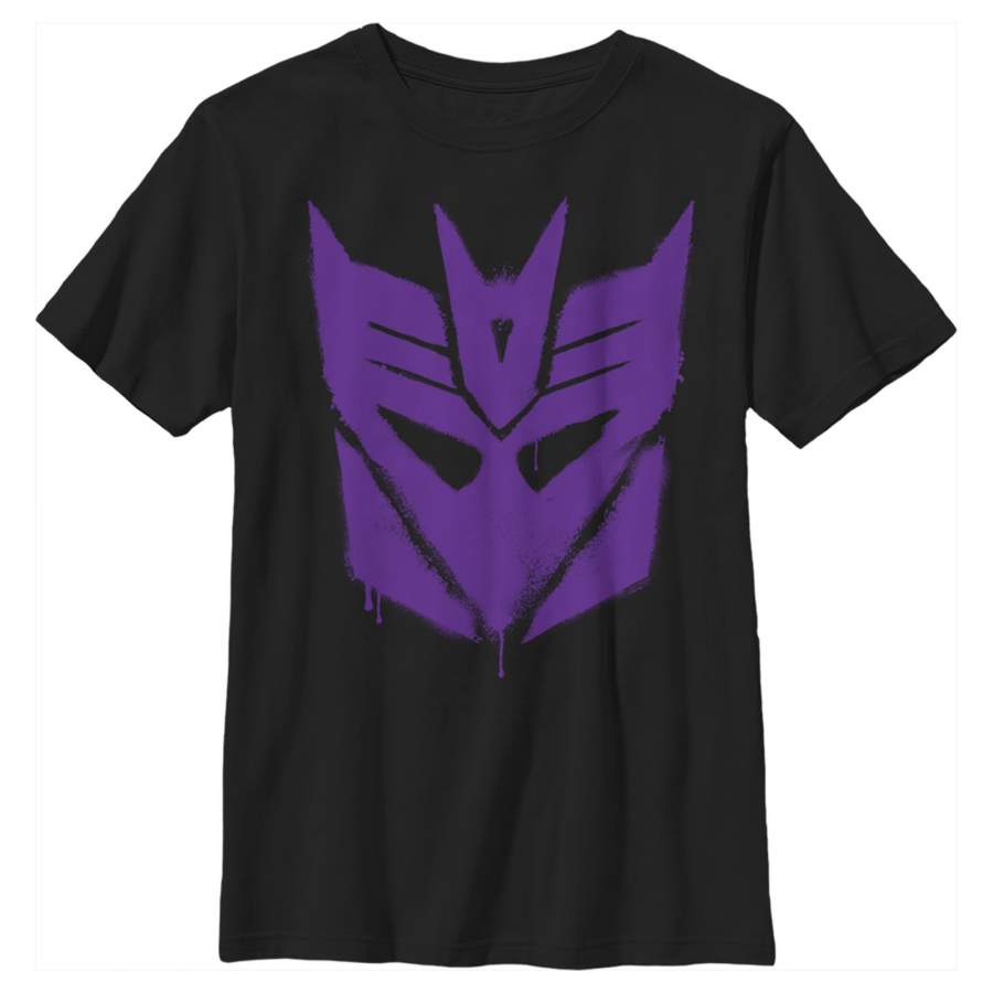 Transformers Boy’s Decepticon Graffiti Logo  T-Shirt