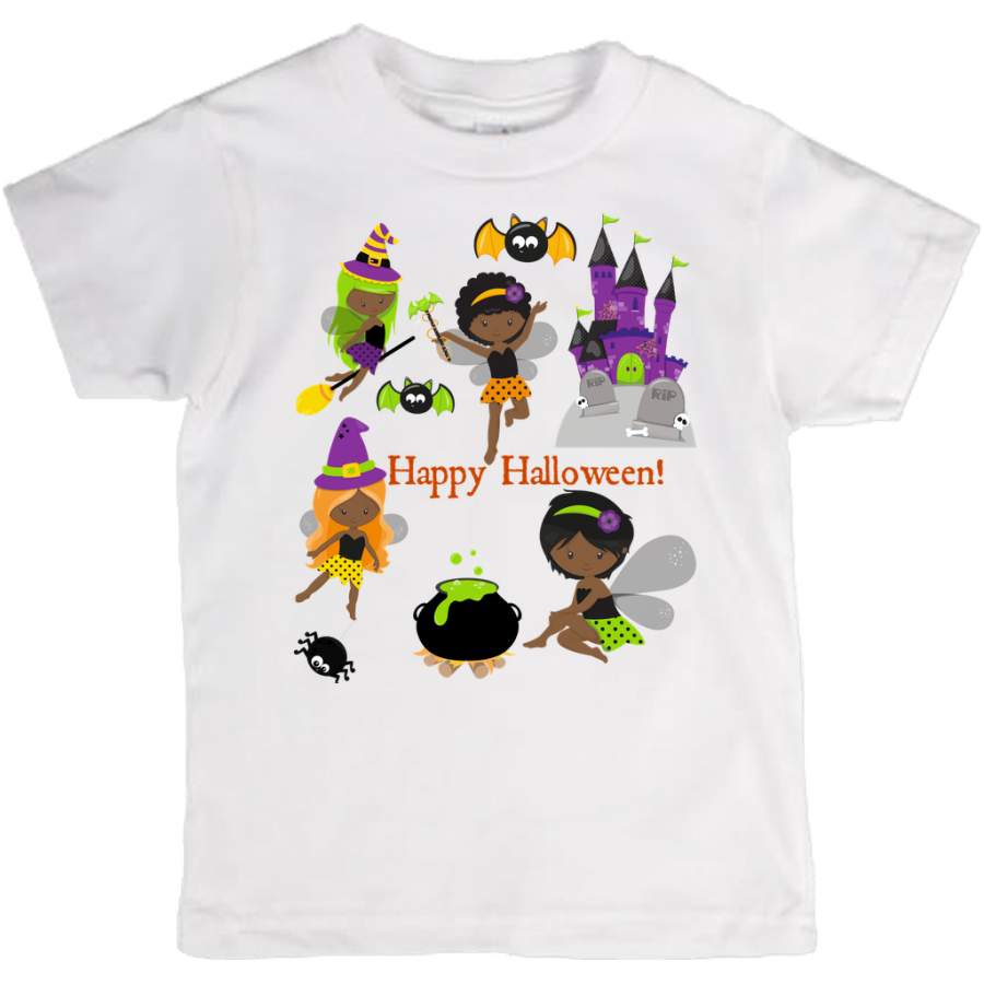 Happy Halloween Shirt, Black Girl Halloween T-Shirt, Black Girl Gift, Unique Halloween Tee, Cute Shirt