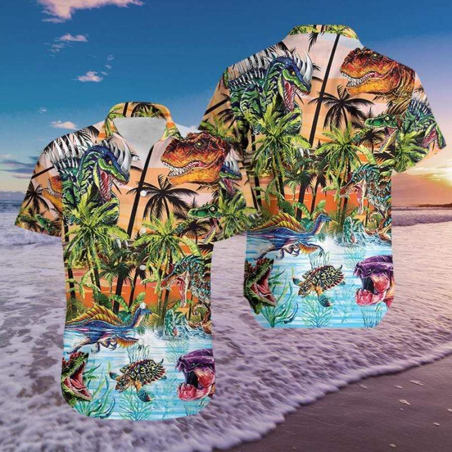 Hawaii Aloha Shirts Dinosaurs Jurassic Ha65651