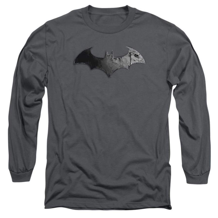 Batman – Arkham Bat Logo Men’s Long Sleeve T-Shirt