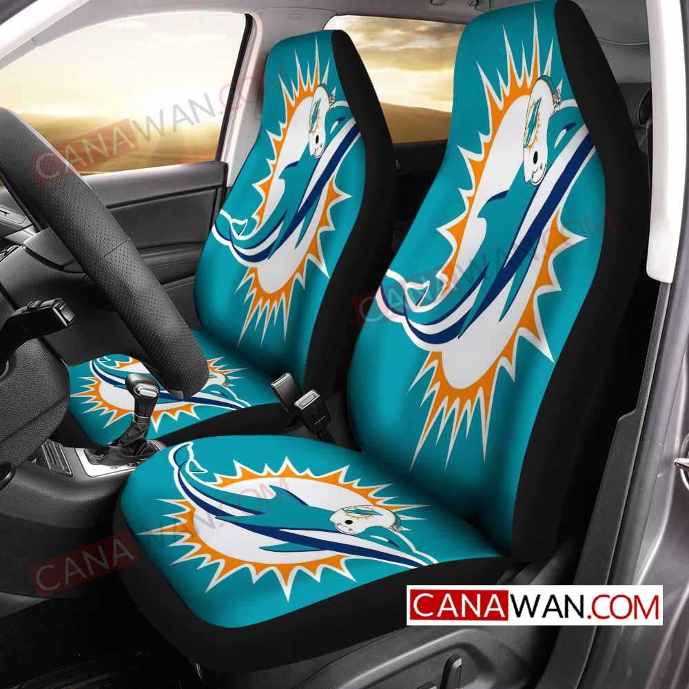 Miami Dolphins Style141 3D Customized Personalized Car Seat Cover