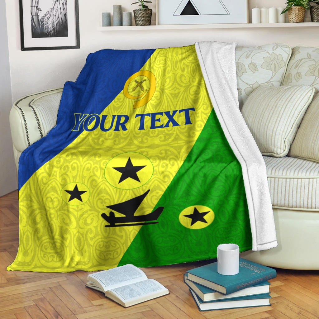 (Custom Personalised) Vanuatu Malampa Province Blanket – Flag Style – Lt12