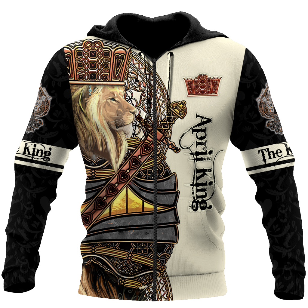 April Black King Lion  3D All Over Printed  Unisex Shirts