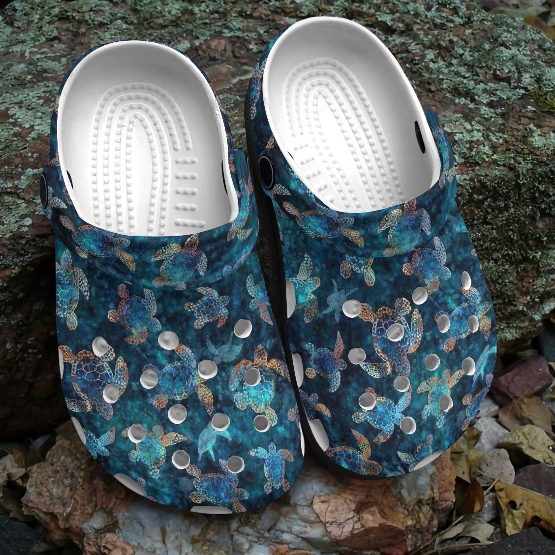 Sea Turtle Personalized Clog, Custom Name, Text, Color, Number Fashion Style For Women, Men, Kid, Print 3D Sea Turtle Fabric