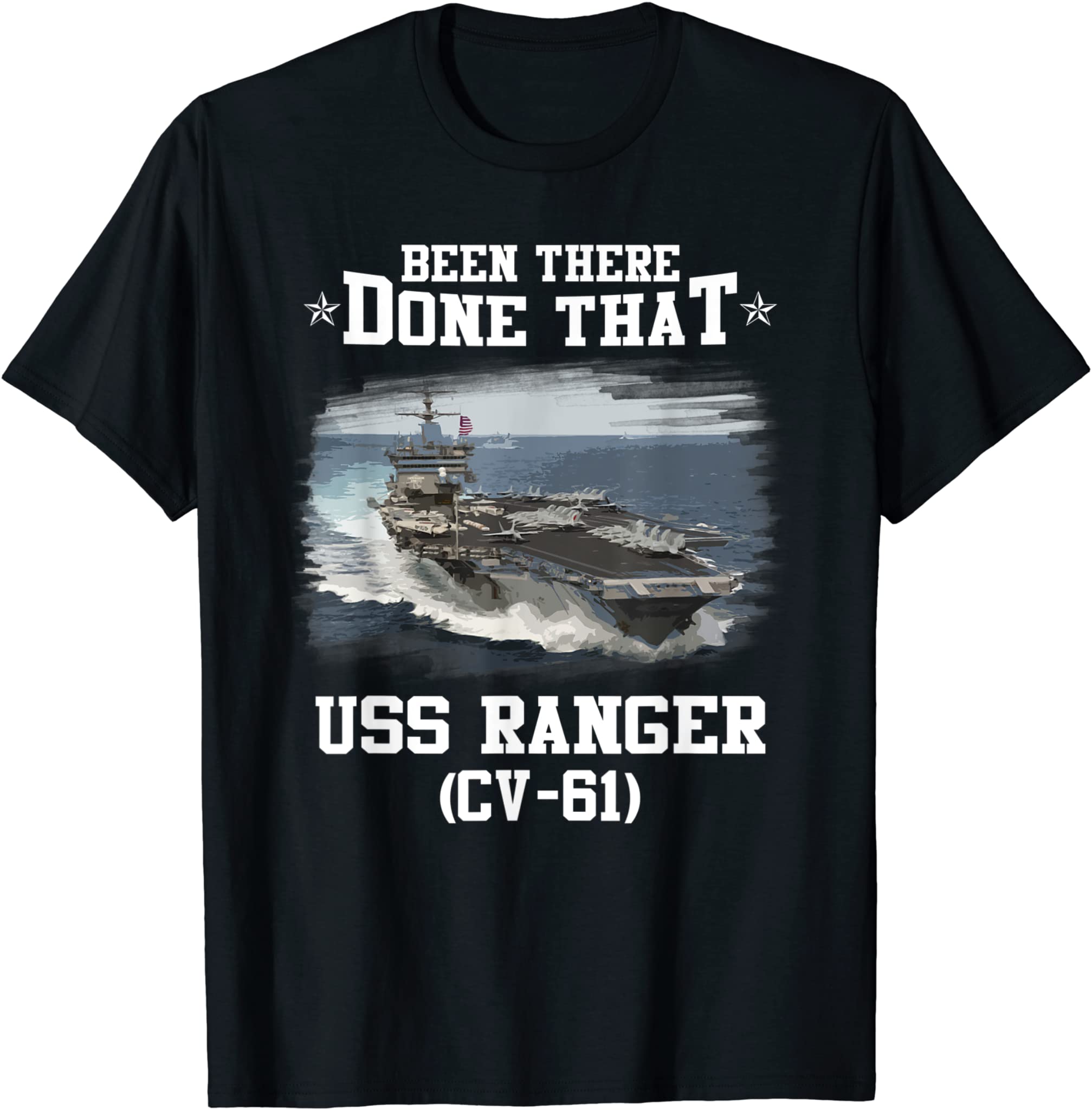 USS Ranger CV-61 Veterans Day Father Day Gift T-Shirt