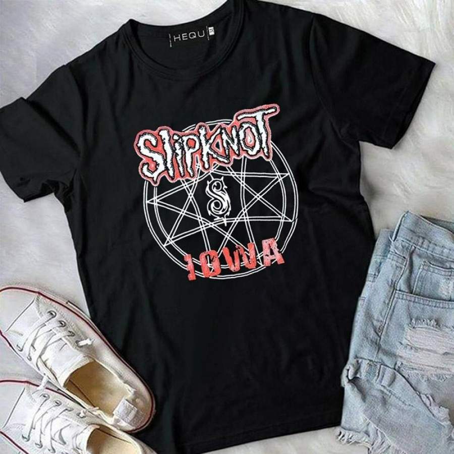 Vintage Euro Teez U.S.A. Style Slipknot T Shirt 2001 Iowa Printed Graphics Band Tee Shirts Tops