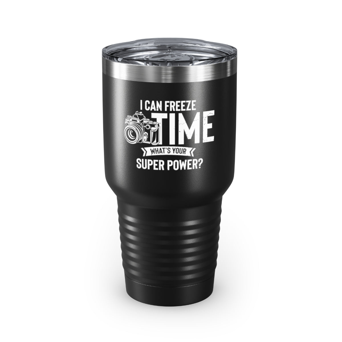 30Oz Tumbler Stainless Steel Colors Novelty What’S Your Superpower Cameraman Photography Lover Hilarious Photographers Photojournalist Photo Fan