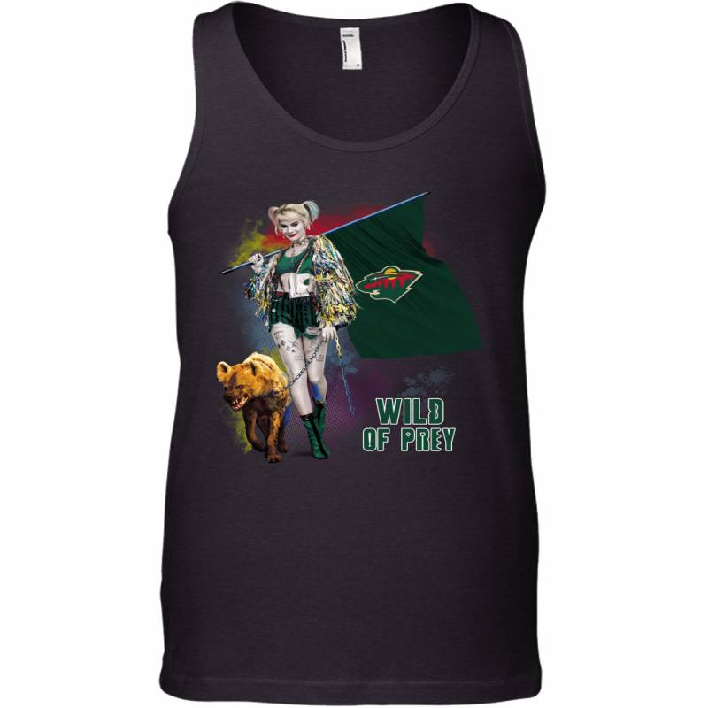 Harley Quinn flag Minnesota Wild Of Prey Tank Top