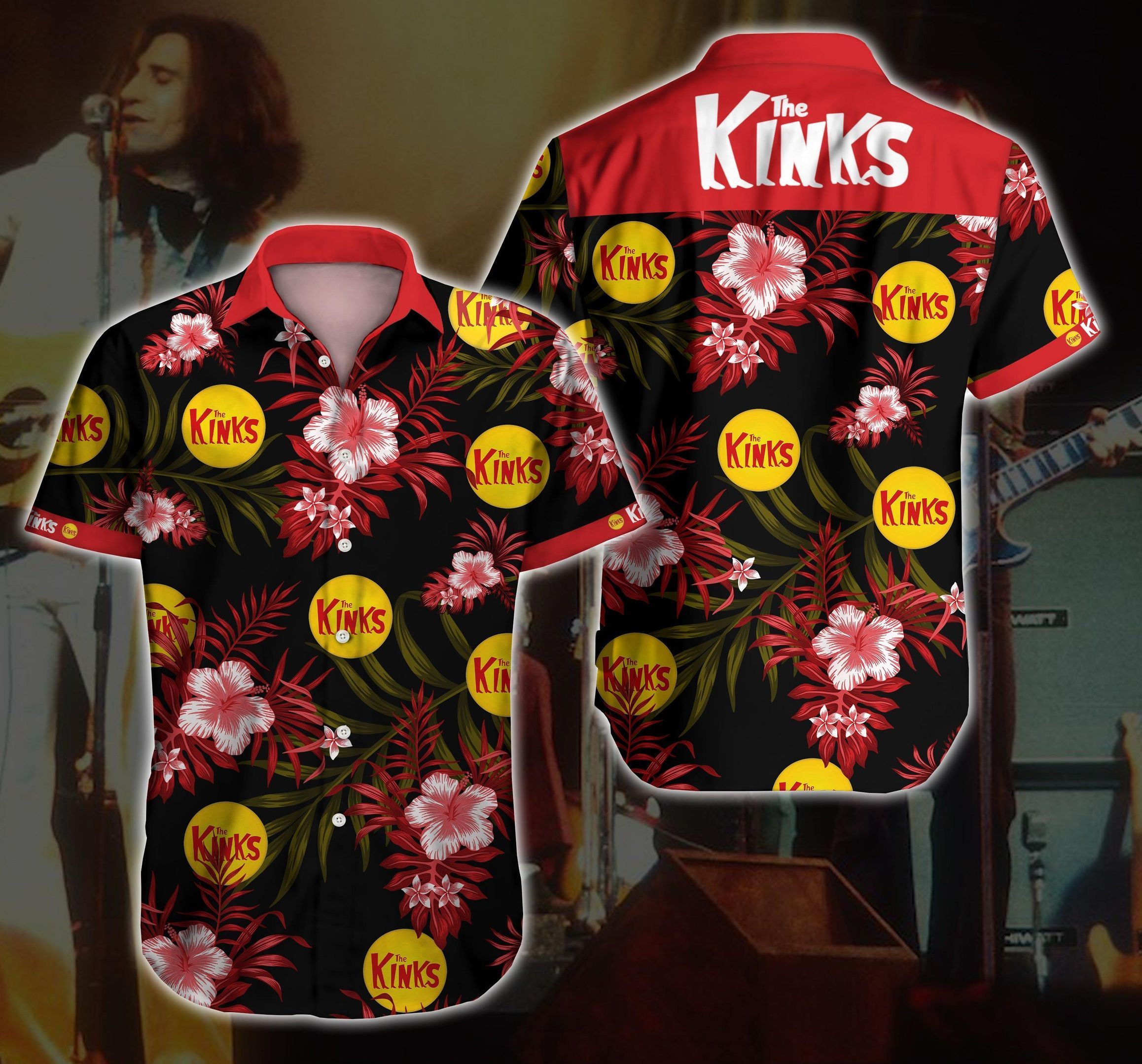 The Kinks Hawaiian Shirt Summer Button Up For Men Beach Wear Short Sleeve Hawaiian Ha64819