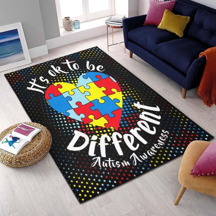 Autism Ribbon Cool Rugs, Autism Rug