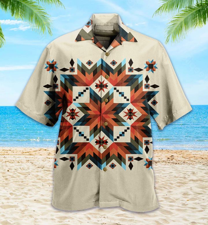 Lone Star Native American Brown Hawaii Shirt Ha41180