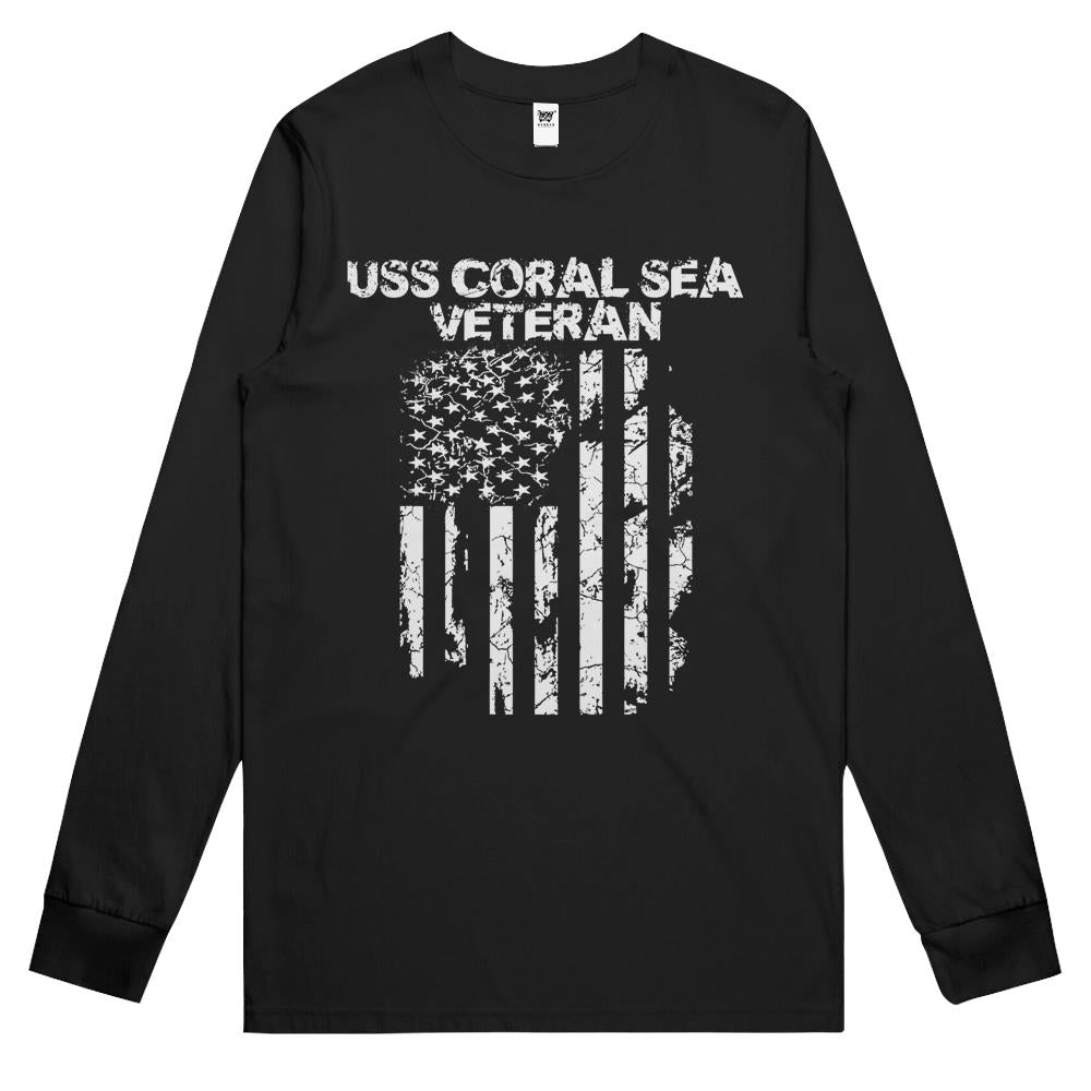 Uss Coral Sea Veteran Long Sleeve T Shirts