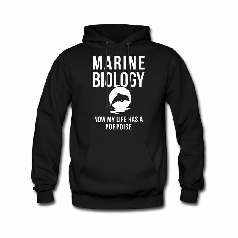 Crushtee Marine Biologist Hoodie, Marine Biology Sweater, Ocean Hoodie, Dolphin Hoodie, Ocean Lover Sweater, Dolphin Pullover, Ocean Sweater Long Sleeve Hoodie