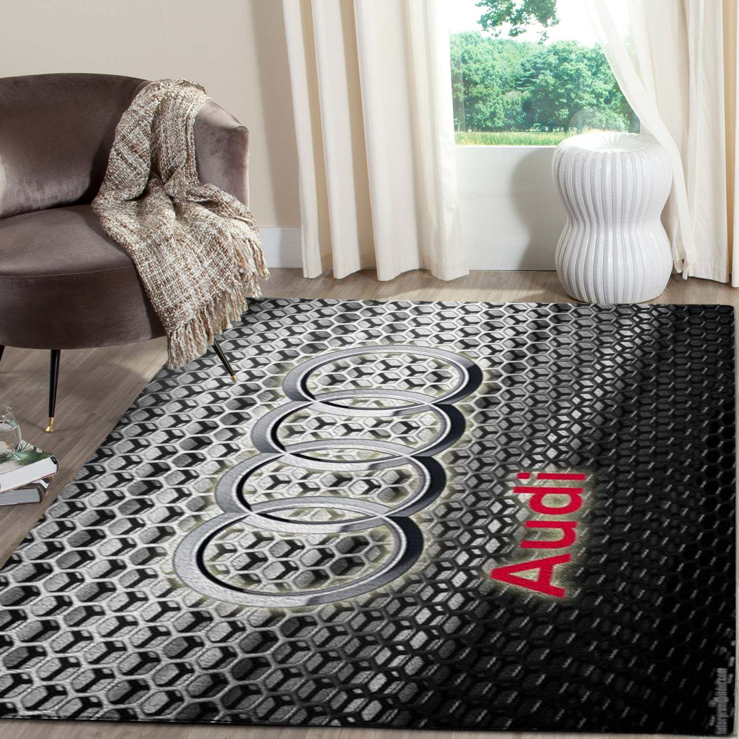 Audi Logo SuperCars Area Rugs Living Room Carpet FN151205 Local Brands Floor Decor