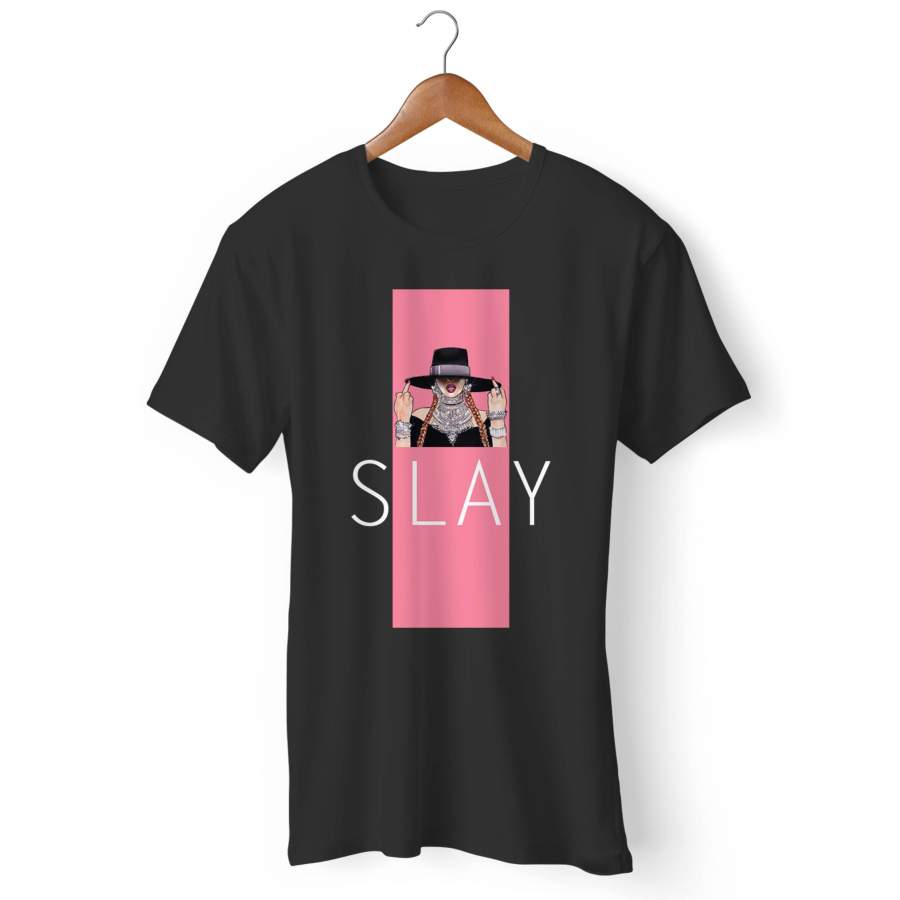 Beyonce Slay Pink Line Man’s T-Shirt