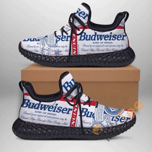 Budweiser Custom Shoes Personalized Name Yeezy Sneakers