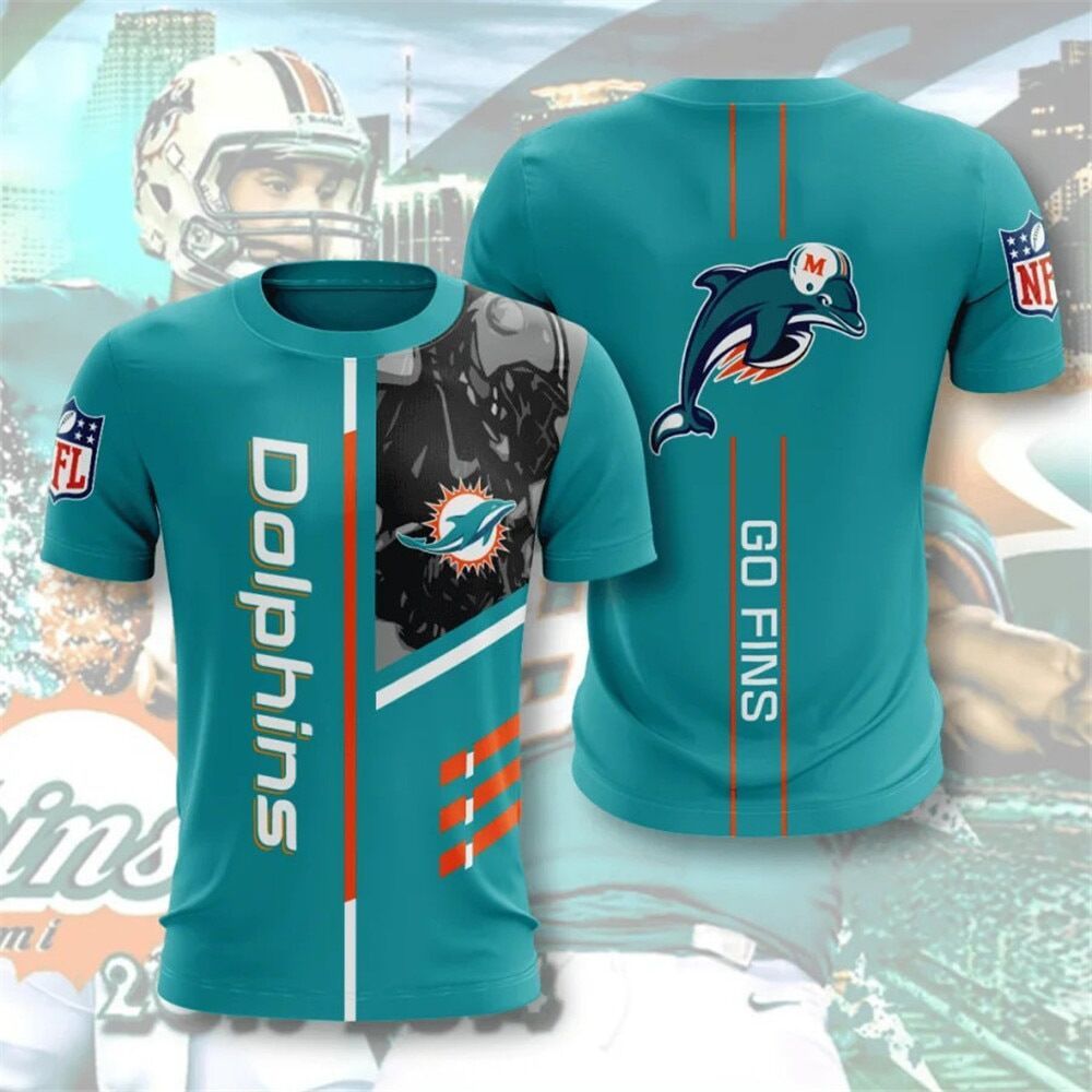 MIAMI DOLPHINS 3D PRINTED MESH T-Shirt