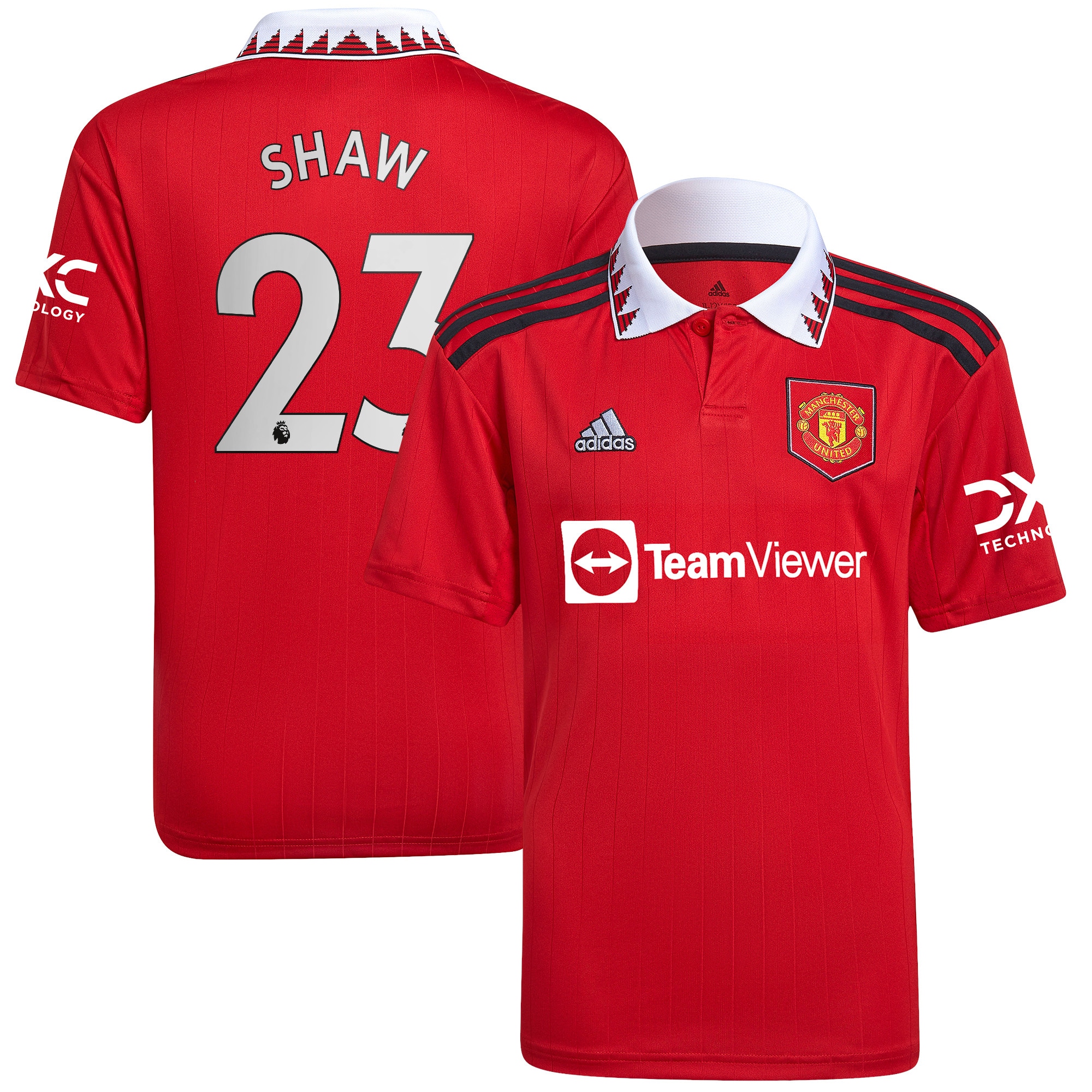 Luke Shaw Manchester United Youth 2022/23 Home Replica Player Jersey – Red