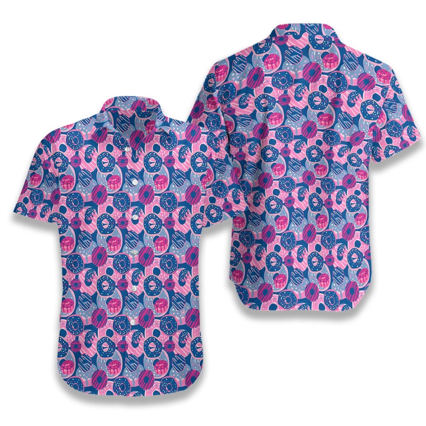 Vintage Donut Seamless Pattern 2307 Hawaii Shirt Ha102185