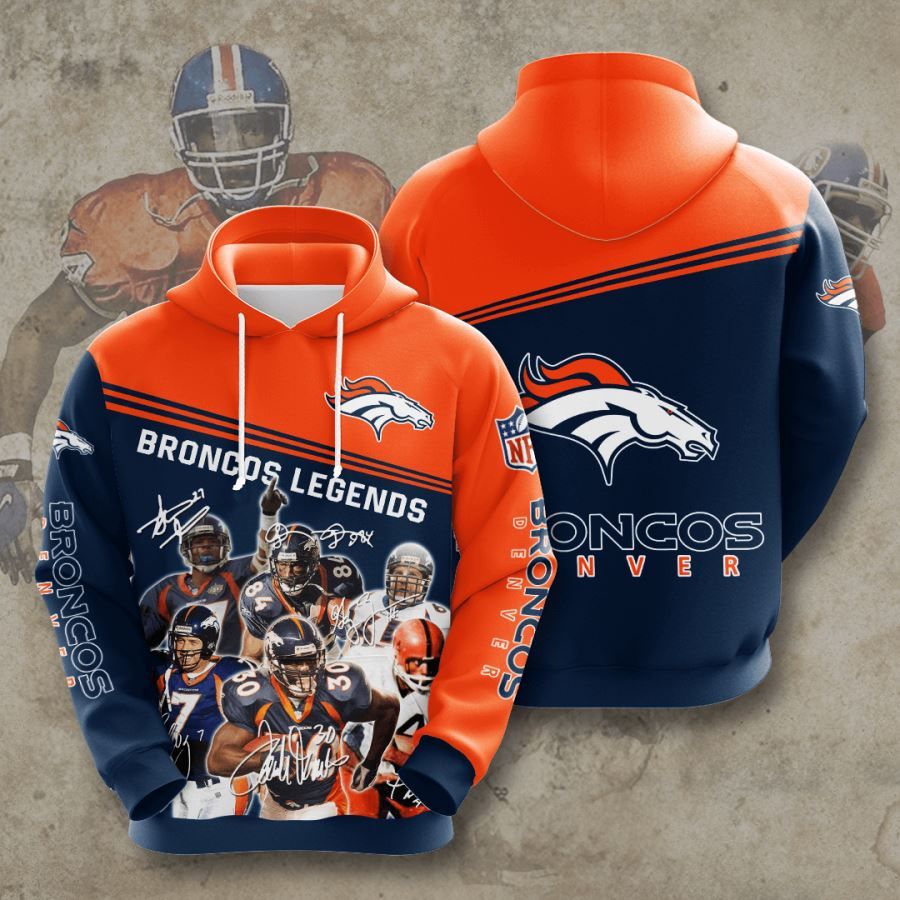 Denver Broncos No553 Custom Hoodie 3D