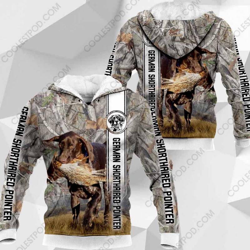 German Shorthaired Pointer Hunting All Over Printed Hoodie – BT040181