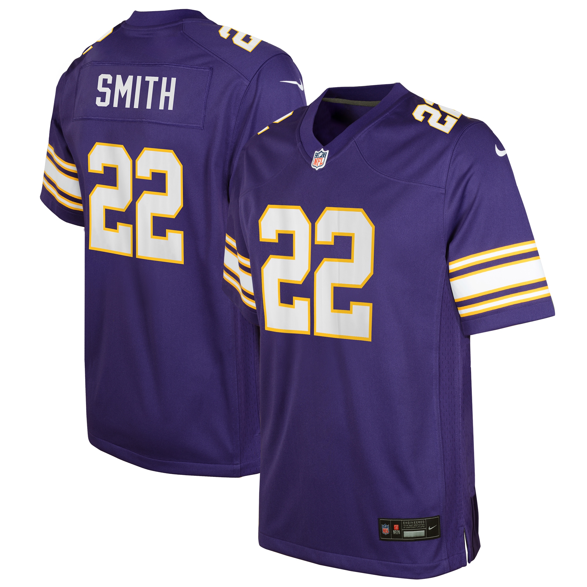 Youth Minnesota Vikings Harrison Smith Purple Game Jersey