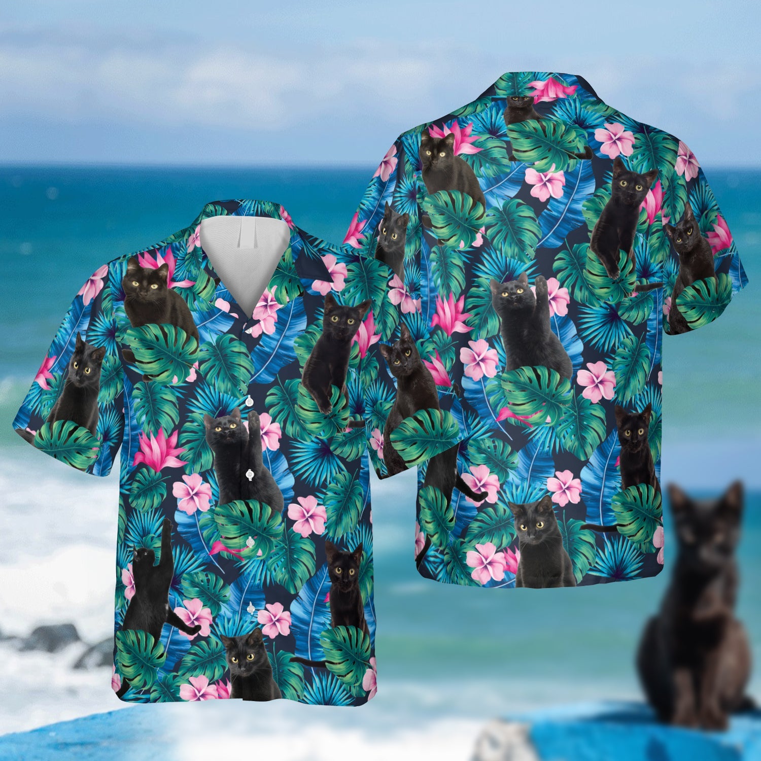 Hibicus Black Kitten Hawaii Gift For Mother Ha41443