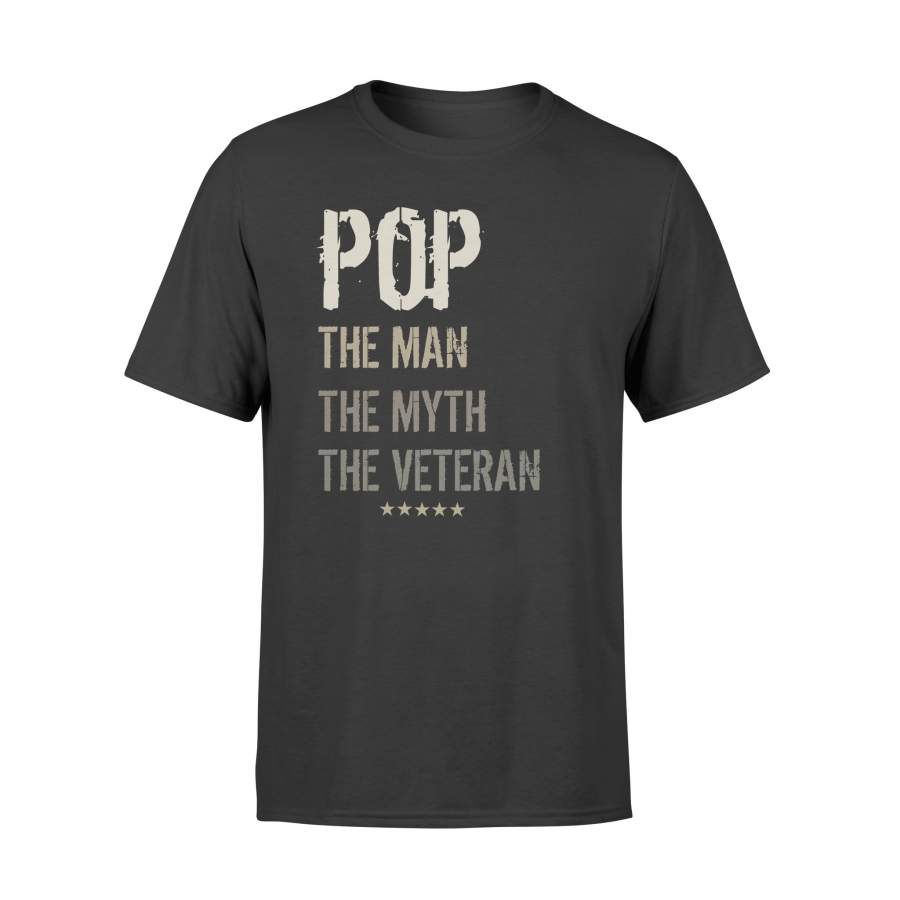 YOLOstuff pop the Man the Myth the Veteran T-shirt