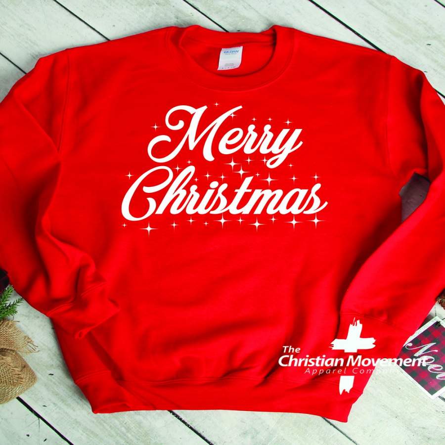 Merry Christmas Sweatshirt or Hoodie