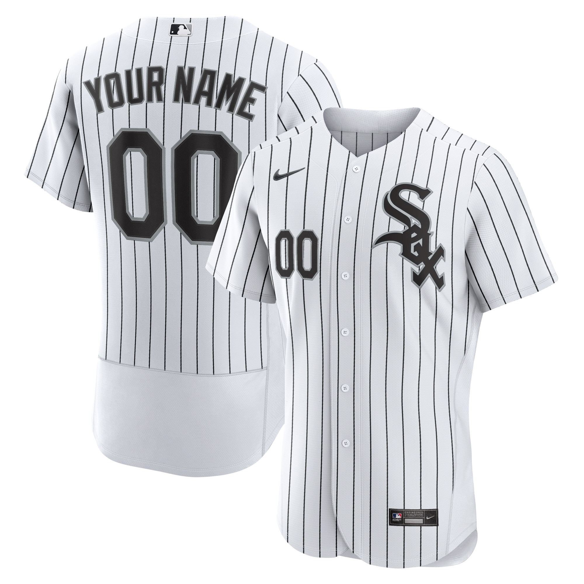 Chicago White Sox Home Authentic Custom Jersey – White Custom Jerseys MLB