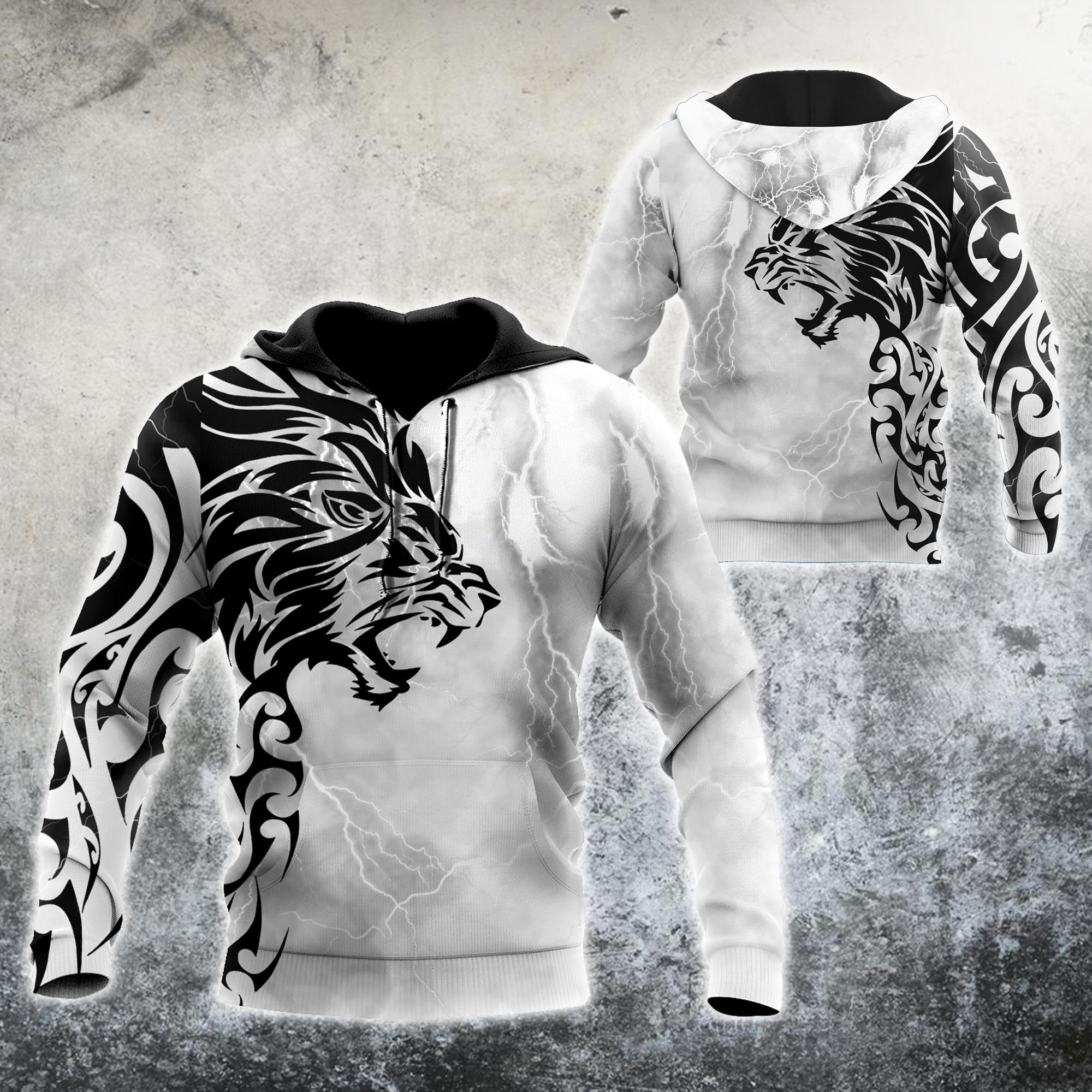 Tattoo Lion 3D All Over Print | For Men & Women | Colorful | Ht7700