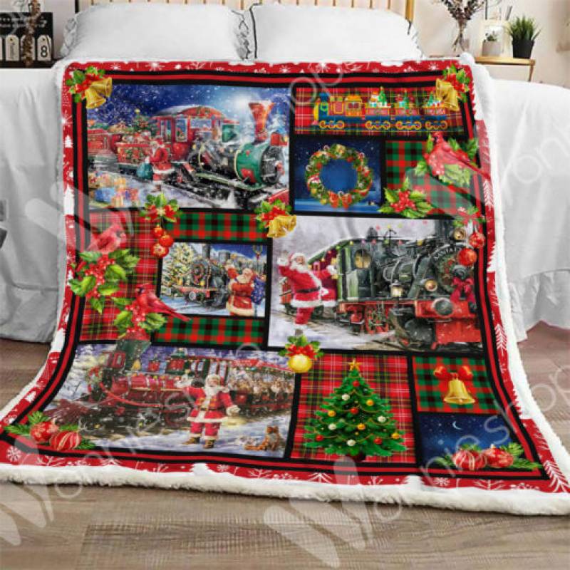 Christmas Sherpa Blanket OCT1013 95O35