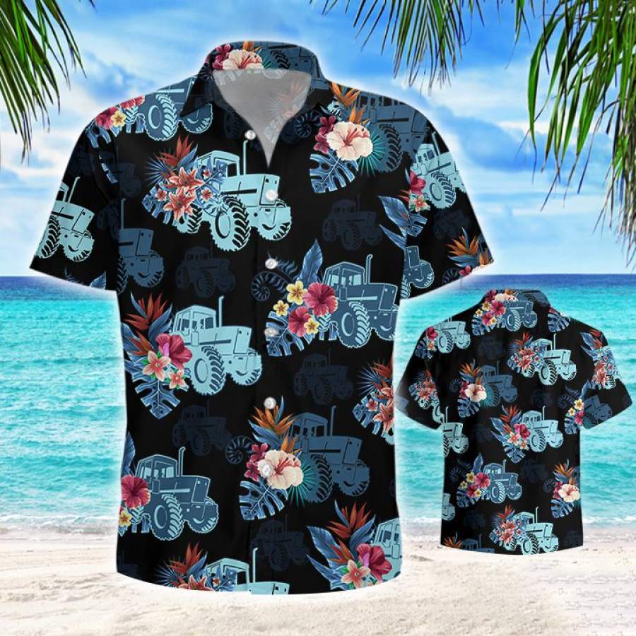 Farming Tractor Hawaiian Shirt Ha39576