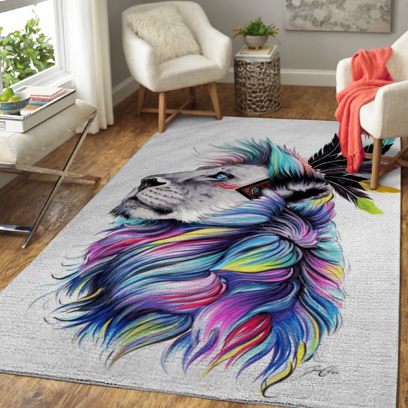 Wild and free – Colorful Animals Area Rug Carpet