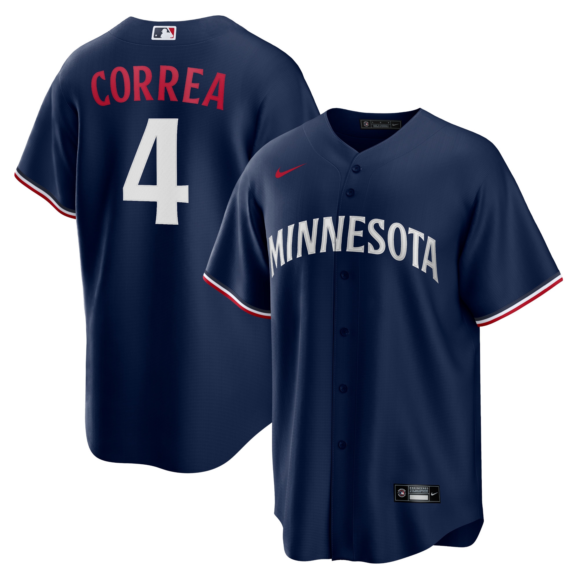 Carlos Correa Minnesota Twins Alternate Replica Player Jersey – Navy