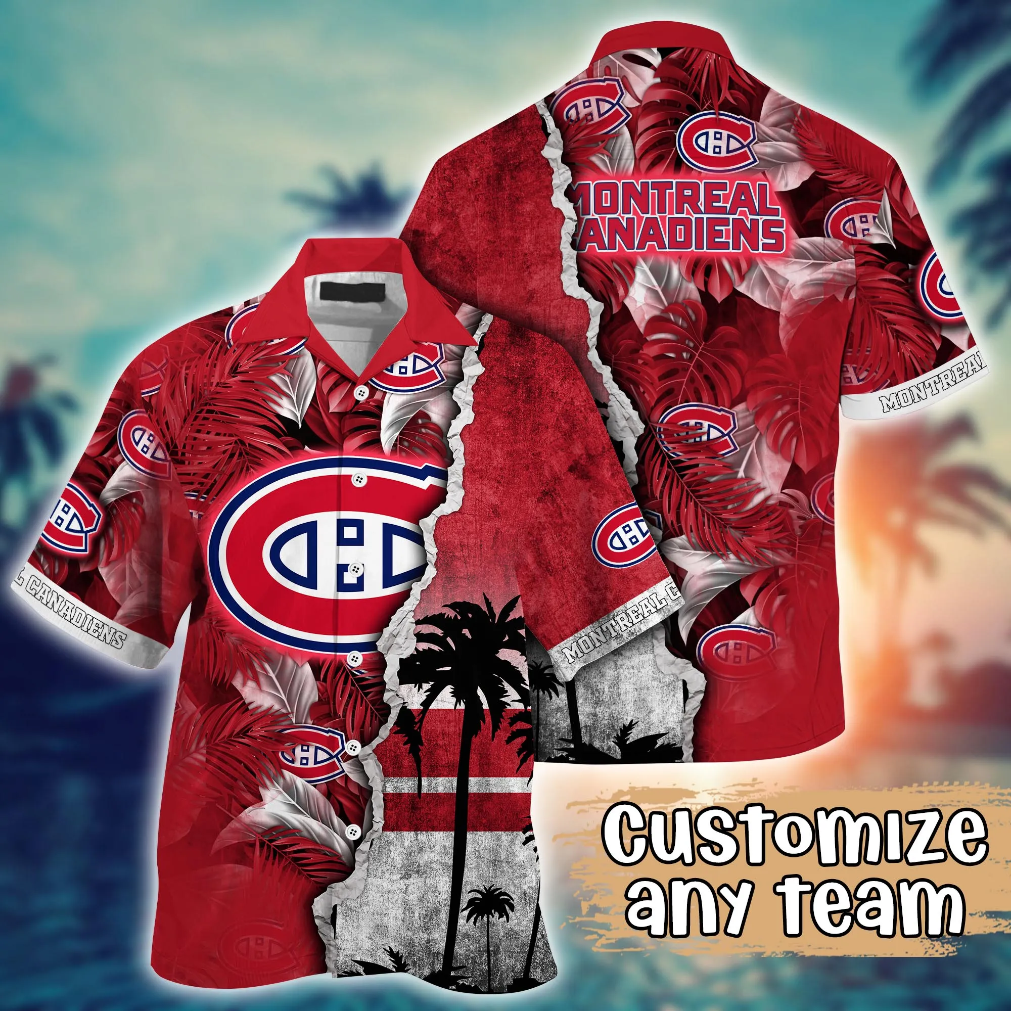 Montreal Canadiens Nhl Hawaiian Shirt Custom Beach Season Aloha Shirt